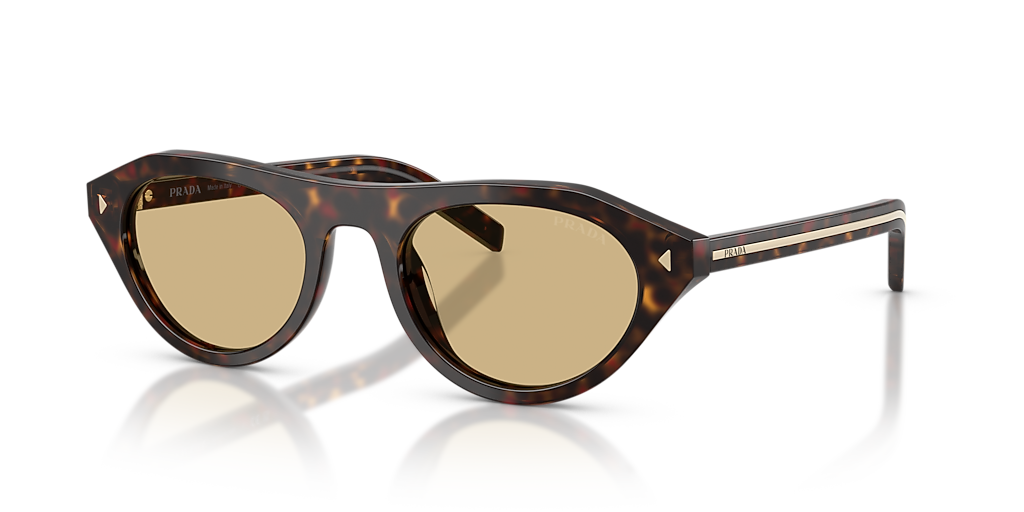 Óculos de Sol Prada B15S 16K73151 Quadrado Preto com Lentes Cinza Feminino