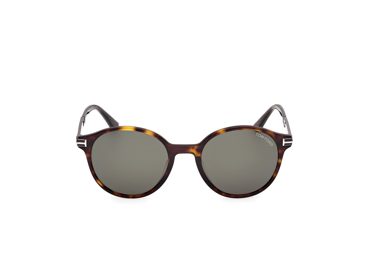 Óculos de Sol Tom Ford Redondo Marrom Masculino FT1184