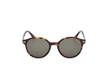 Óculos de Sol Tom Ford Redondo Marrom Masculino FT1184