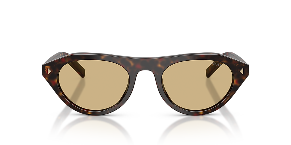 Óculos de Sol Prada B15S 16K73151 Quadrado Preto com Lentes Cinza Feminino