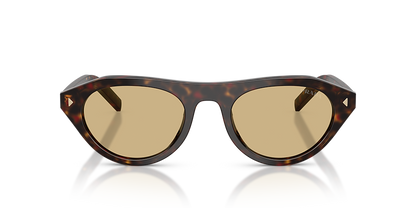 Óculos de Sol Prada B15S 16K73151 Quadrado Preto com Lentes Cinza Feminino
