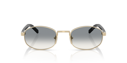 Óculos de Sol Prada B53S 5AK50V52 Oval Dourado com Lentes Rosa Feminino — vista adicional 1