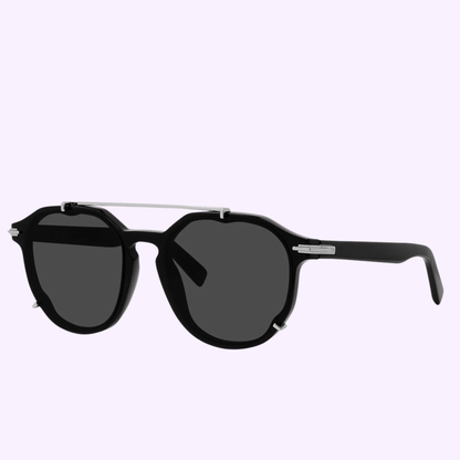 Óculos de Sol Dior Geométrico Preto Masculino DM40010I