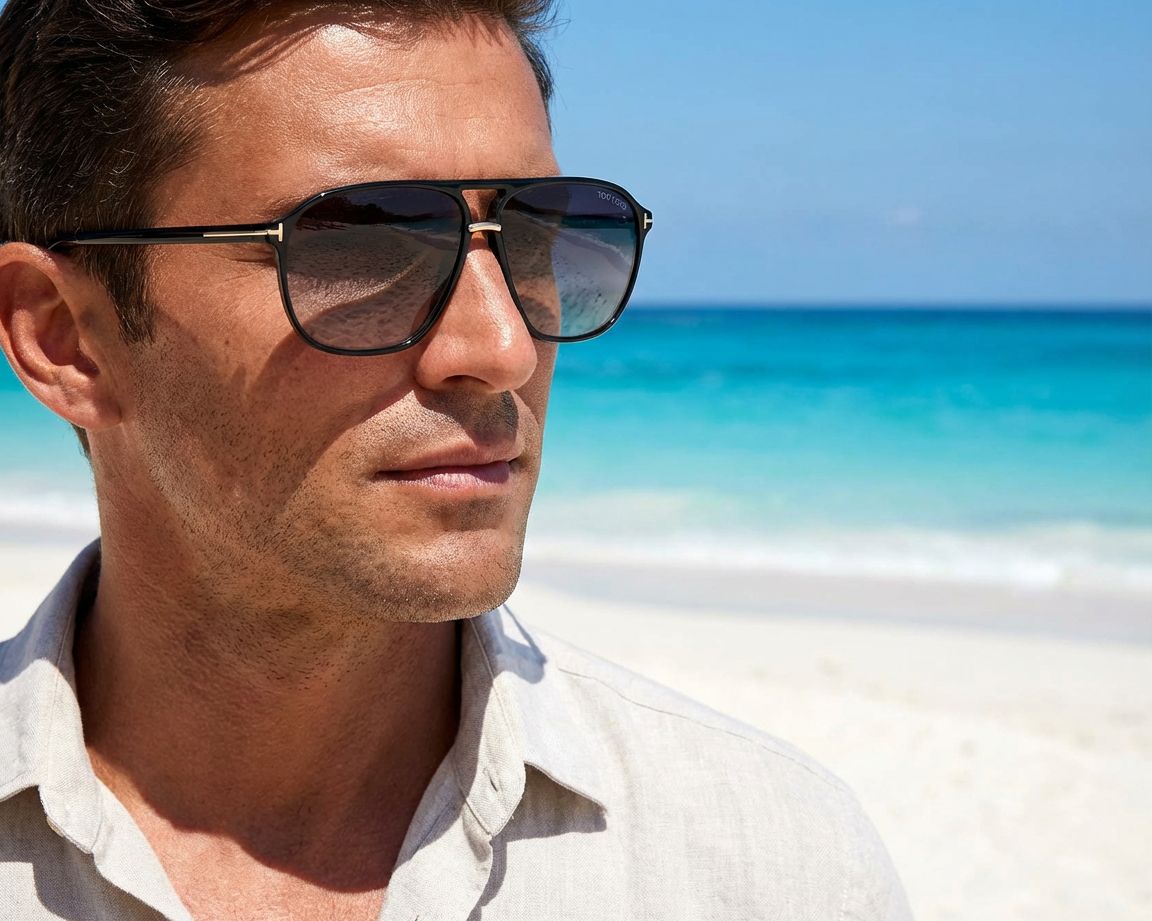 Óculos de sol Tom Ford FT1026_6101B — vista frontal