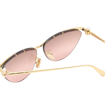 Óculos de Sol Dior Diortribales Gatinho Dourado Feminino CD40233U