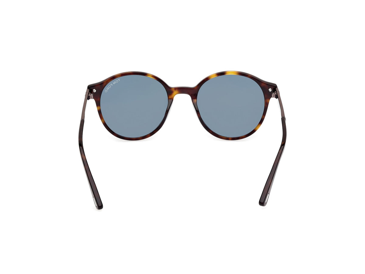Óculos de Sol Tom Ford Redondo Marrom Masculino FT1184