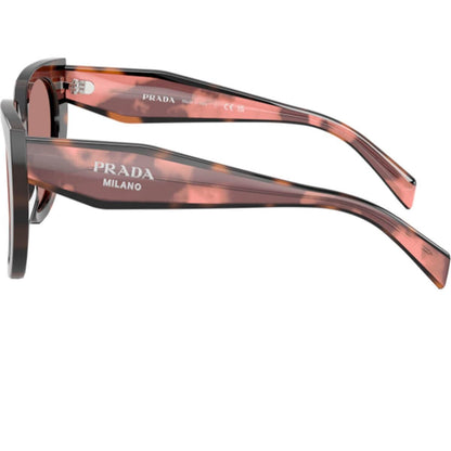 Óculos de Sol Prada 14WS 23A60B52 Gatinho Tartaruga Malva com Lentes Marrom Claro Feminino
