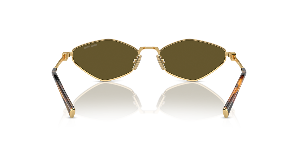 Óculos de Sol Miu Miu Quadrado Marrom Feminino 0MU 56ZS