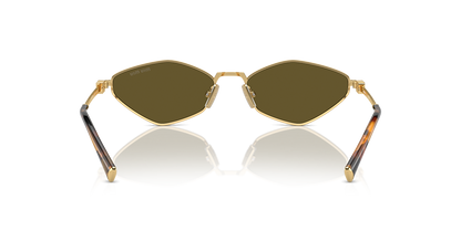 Óculos de Sol Miu Miu Quadrado Marrom Feminino 0MU 56ZS