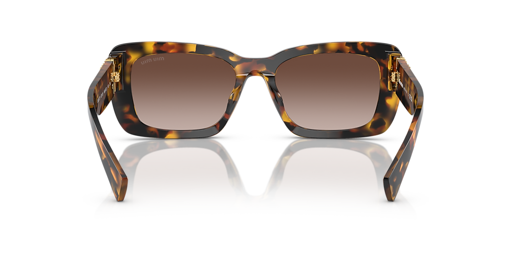 Óculos de Sol Miu Miu Retangular Marrom Feminino 0MU 07YS