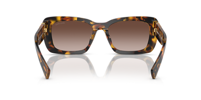 Óculos de Sol Miu Miu Retangular Marrom Feminino 0MU 07YS