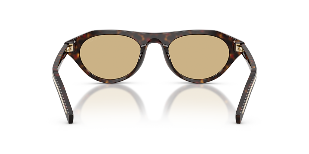 Óculos de Sol Prada B15S 16K73151 Quadrado Preto com Lentes Cinza Feminino