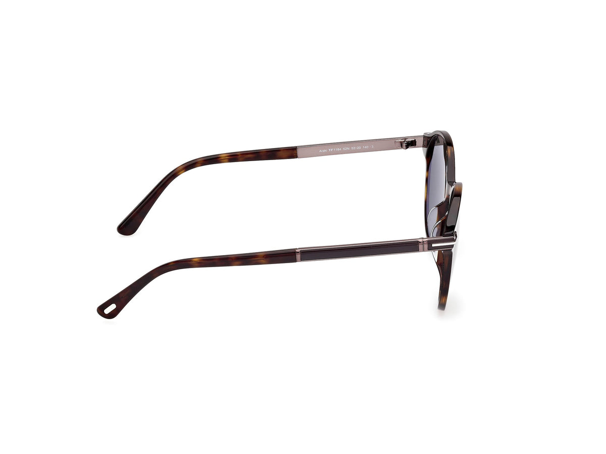 Óculos de Sol Tom Ford Redondo Marrom Masculino FT1184