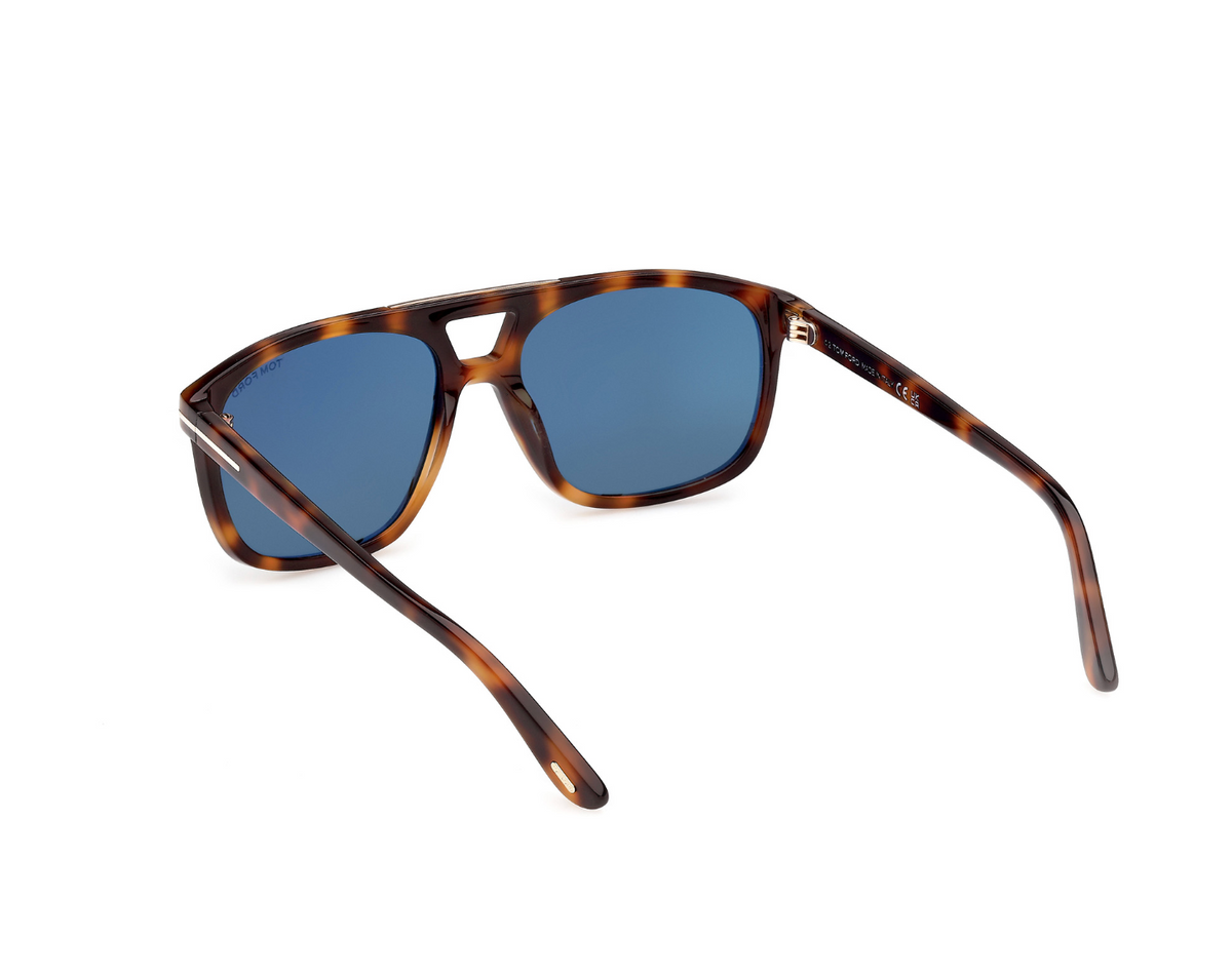 Óculos de Sol Tom Ford Quadrado Marrom Masculino FT1338