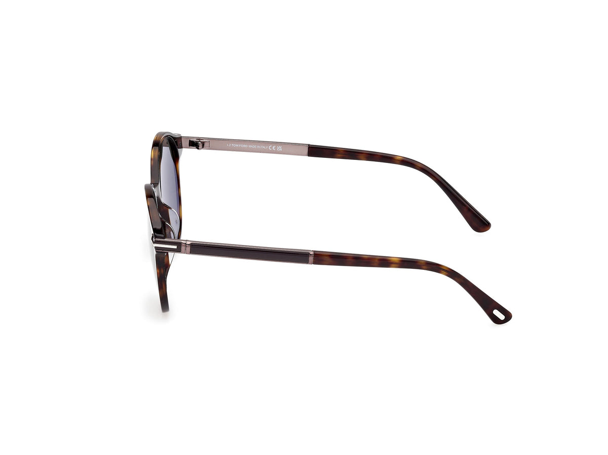 Óculos de Sol Tom Ford Redondo Marrom Masculino FT1184