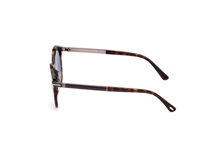 Óculos de Sol Tom Ford Redondo Marrom Masculino FT1184