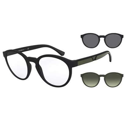 Óculos de Sol Emporio Armani 0EA4152 50421W52 preto clip-on, vista principal