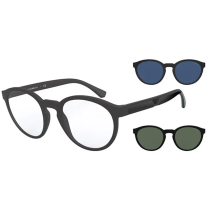Óculos de Sol Emporio Armani 0EA4152 58011W52 preto clip-on, vista principal