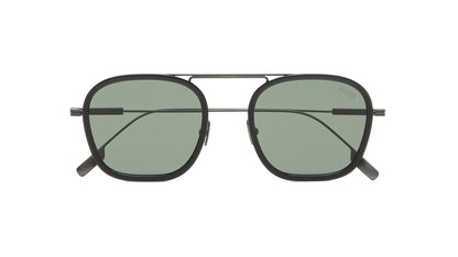 Óculos de Sol Zegna EZ0306_5120N - referência oficial, vista frontal, armação e lentes marrom-escuro