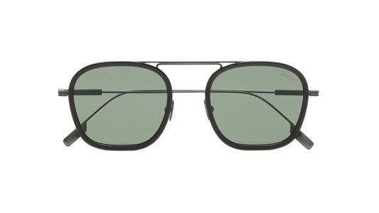 Óculos de Sol Zegna EZ0306_5120N - referência oficial, vista frontal, armação e lentes marrom-escuro