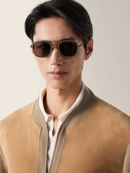 Óculos de sol Zegna EZ0306_5159D em vista traseira