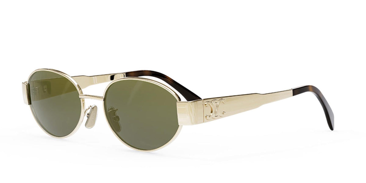 Óculos de Sol Celine Oval Dourado CL40235U_5430N — vista do produto