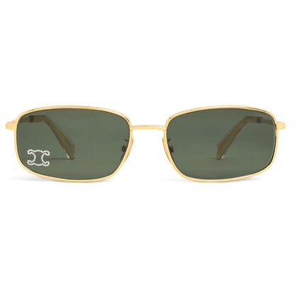 Óculos de Sol Celine Retangular Dourado CL40285U_6030N — imagem 1