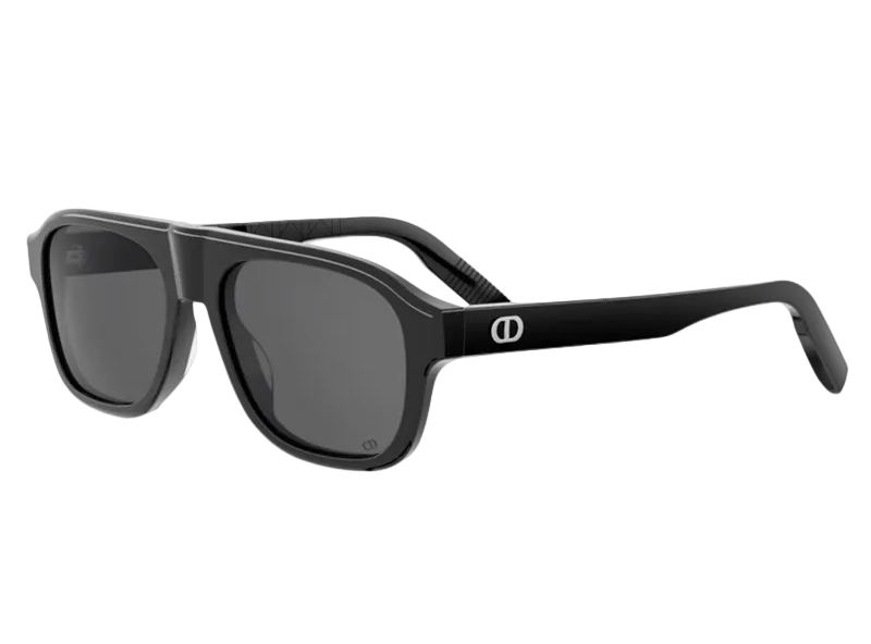 Óculos de Sol Dior CD Icon A1I DM40173I 5501A — cinza translúcido e lentes fumê