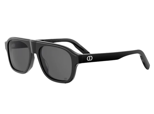 Óculos de Sol Dior CD Icon A1I DM40173I 5501A — cinza translúcido e lentes fumê