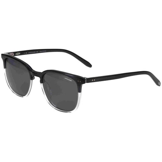 Óculos de sol Jaguar 37284 5306, armação preta e lentes cinza