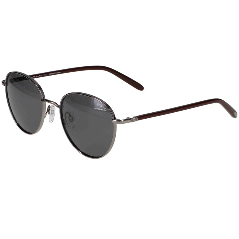 Óculos de sol Jaguar 37466 6500, armação cinza e lentes cinza