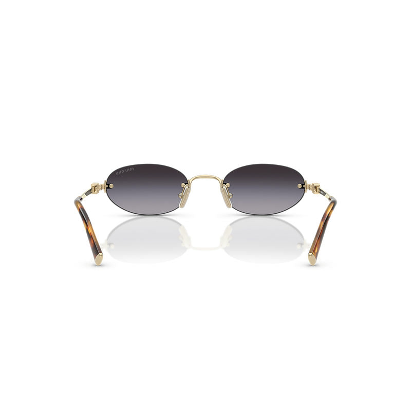 Óculos de Sol Miu Miu Oval Dourado Feminino A54S 0MU A54S 5AK20I51