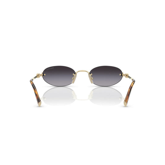 Óculos de Sol Miu Miu Oval Dourado Feminino A54S 0MU A54S 5AK20I51