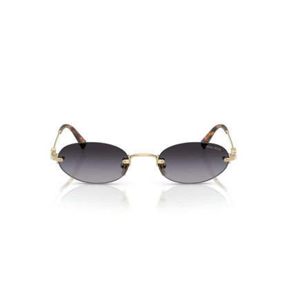 Óculos de Sol Miu Miu Oval Dourado Feminino A54S 0MU A54S ZVN10R51