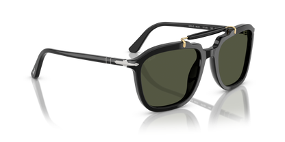 Óculos de Sol Persol Senna 0203S Preto com Lentes Verdes — vista 3