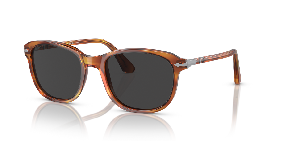 Óculos de Sol Persol 1935S Terra Di Siena com Lentes Pretas — vista 1