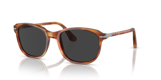 Óculos de Sol Persol 1935S Terra Di Siena com Lentes Pretas — vista 1