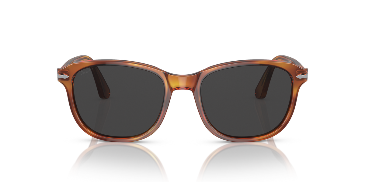 Óculos de Sol Persol 1935S Terra Di Siena com Lentes Pretas — vista 2