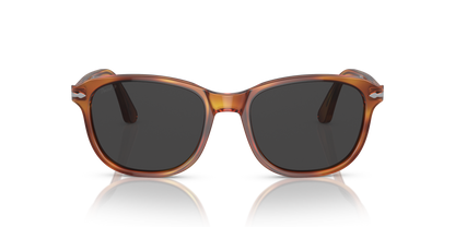 Óculos de Sol Persol 1935S Terra Di Siena com Lentes Pretas — vista 2