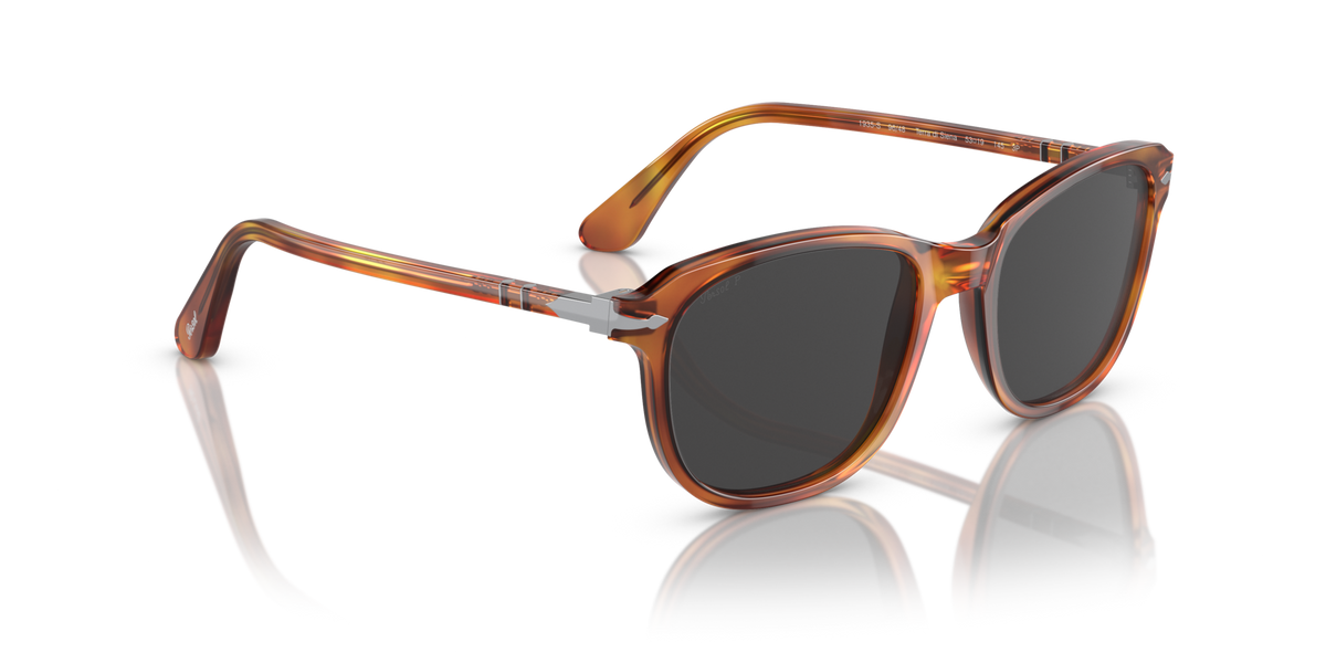 Óculos de Sol Persol 1935S Terra Di Siena com Lentes Pretas — vista 3