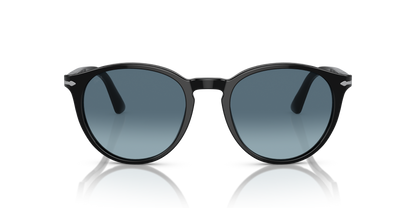 Óculos de Sol Persol 3152S Preto com Lentes Azuis Degradê — vista 2