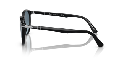 Óculos de Sol Persol 3152S Preto com Lentes Azuis Degradê — vista 3