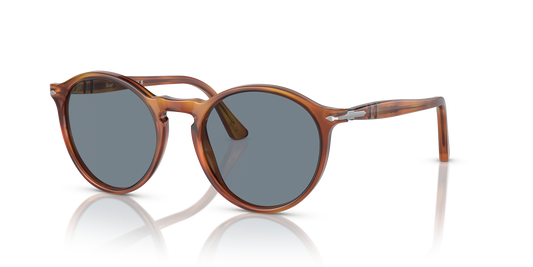 Óculos de Sol Persol 3285S Terra Di Siena Redondo — vista 1