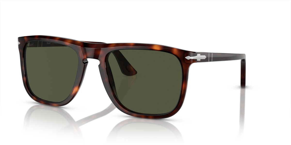 Óculos de Sol Persol 3336S Havana com Lentes Verdes — vista 1