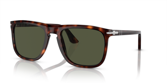 Óculos de Sol Persol 3336S Havana com Lentes Verdes — vista 1