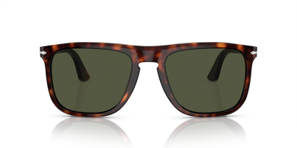 Óculos de Sol Persol 3336S Havana com Lentes Verdes — vista 2