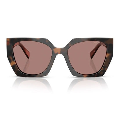 Óculos de Sol Prada Retangular Tartaruga Malva Feminino 0PR 15WS 23A60B54 - frente