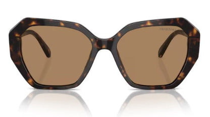 Swarovski SK6017 1002M4 56 — vista lateral, Havana escuro e lentes marrons