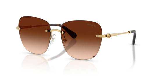 Swarovski SK7043 403774 58 — dourado e lentes marrons degradê