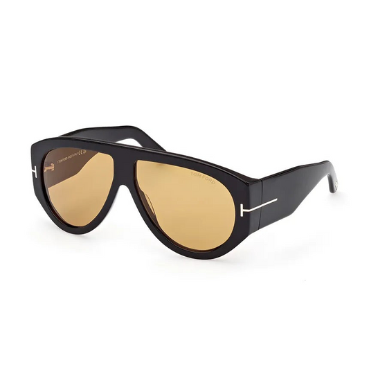 Óculos de Sol Tom Ford Bronson Aviador Unissex Preto FT1044 FT1044_6001E